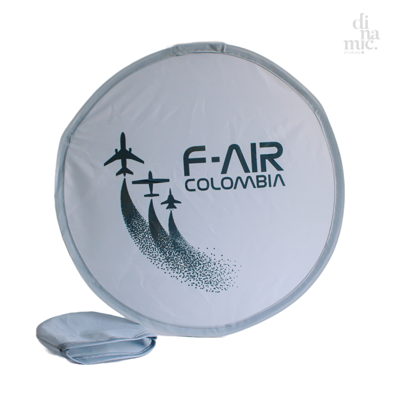 F-AIR - Abanico circular gris