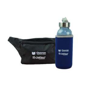 Canguro y termo Chevron Oilred